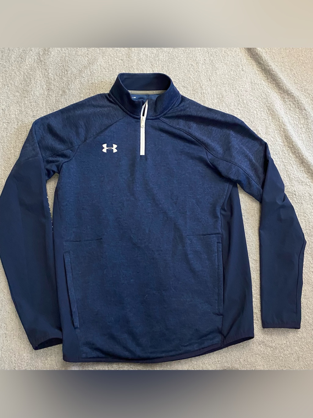 Under Armour Navy Coldgear Quarter Zip Pullover
